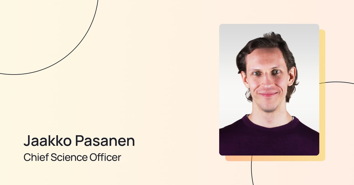 Chief Science Officer at Ultimate, Jaakko Pasanen.