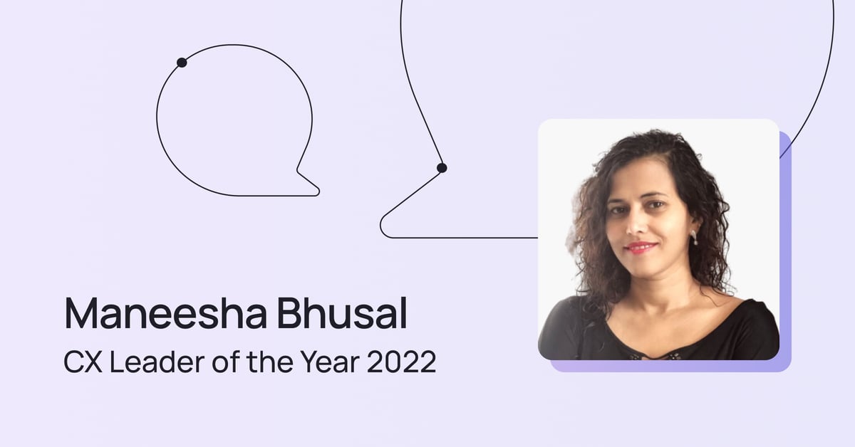 Maneesha Bhusal, the CX Leader of the Year in 2022.