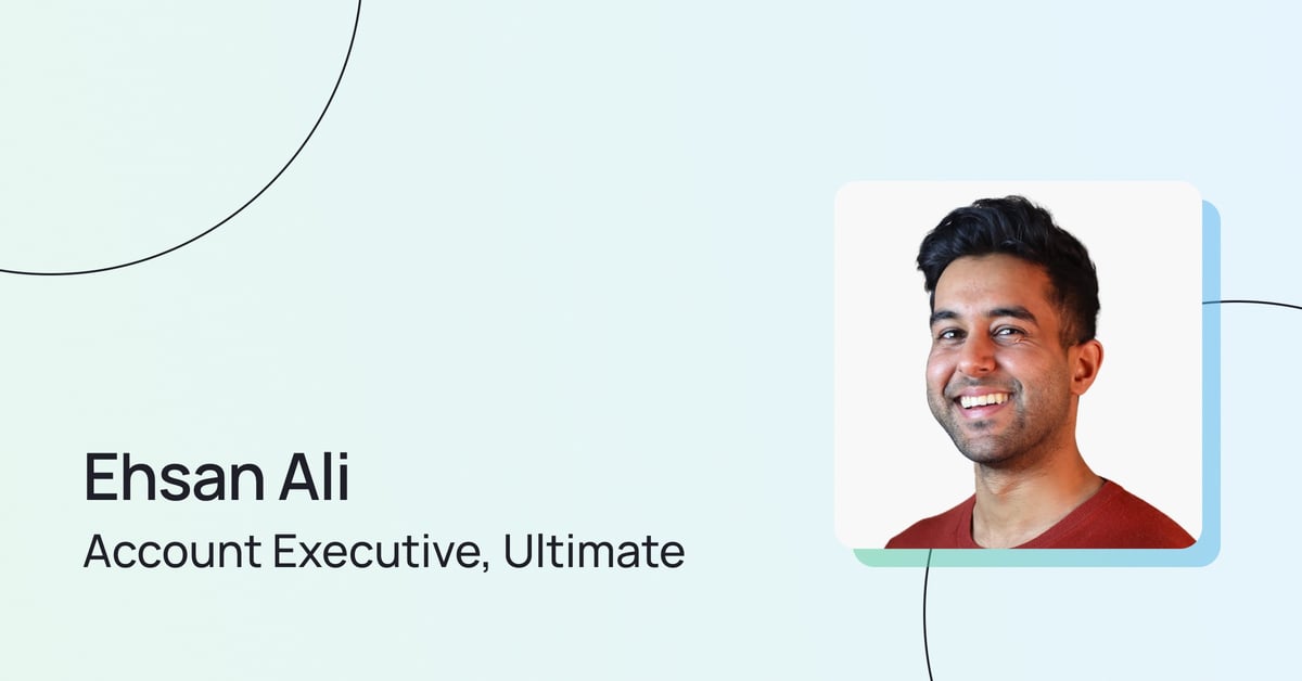 Ehsan Ali, one of Ultimate's Account Executives. 