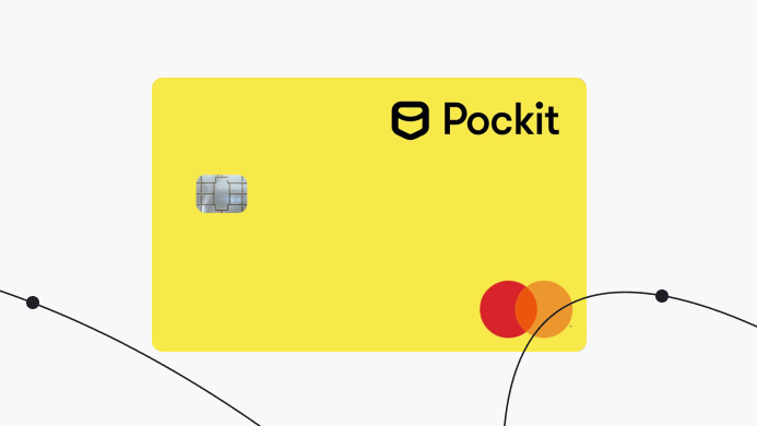 A yellow Pockit card. 
